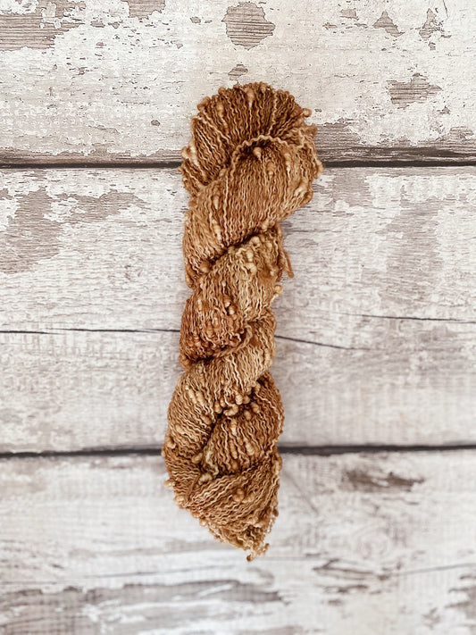 Hand Dyed Yarn 4ply Merino Nylon Slub Toasted