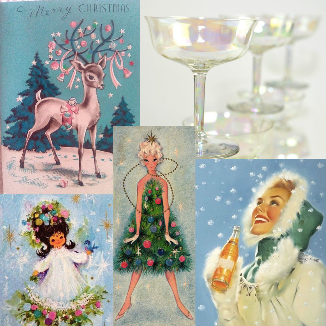 Advent 2024 Retro Chic Christmas Cocktail Party Day 25 Skein READY TO SHIP