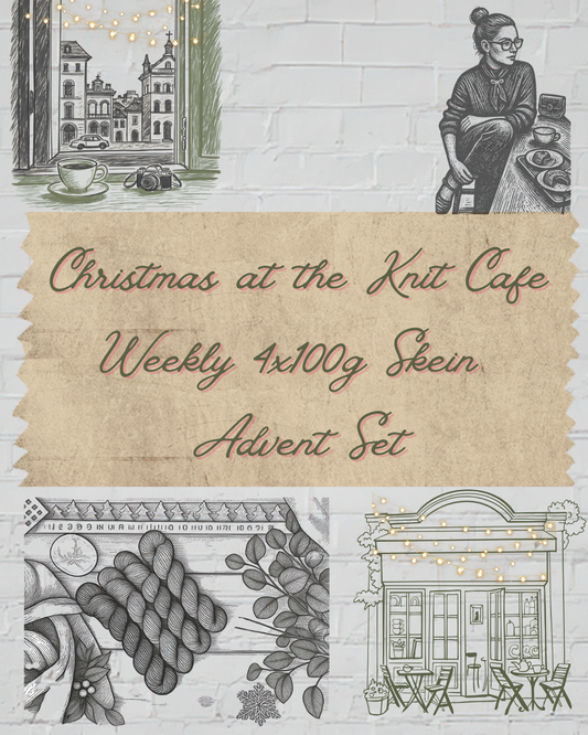 Advent 2025 Christmas at the Knit Cafe 4x 100g SKEIN WEEKLY ADVENT