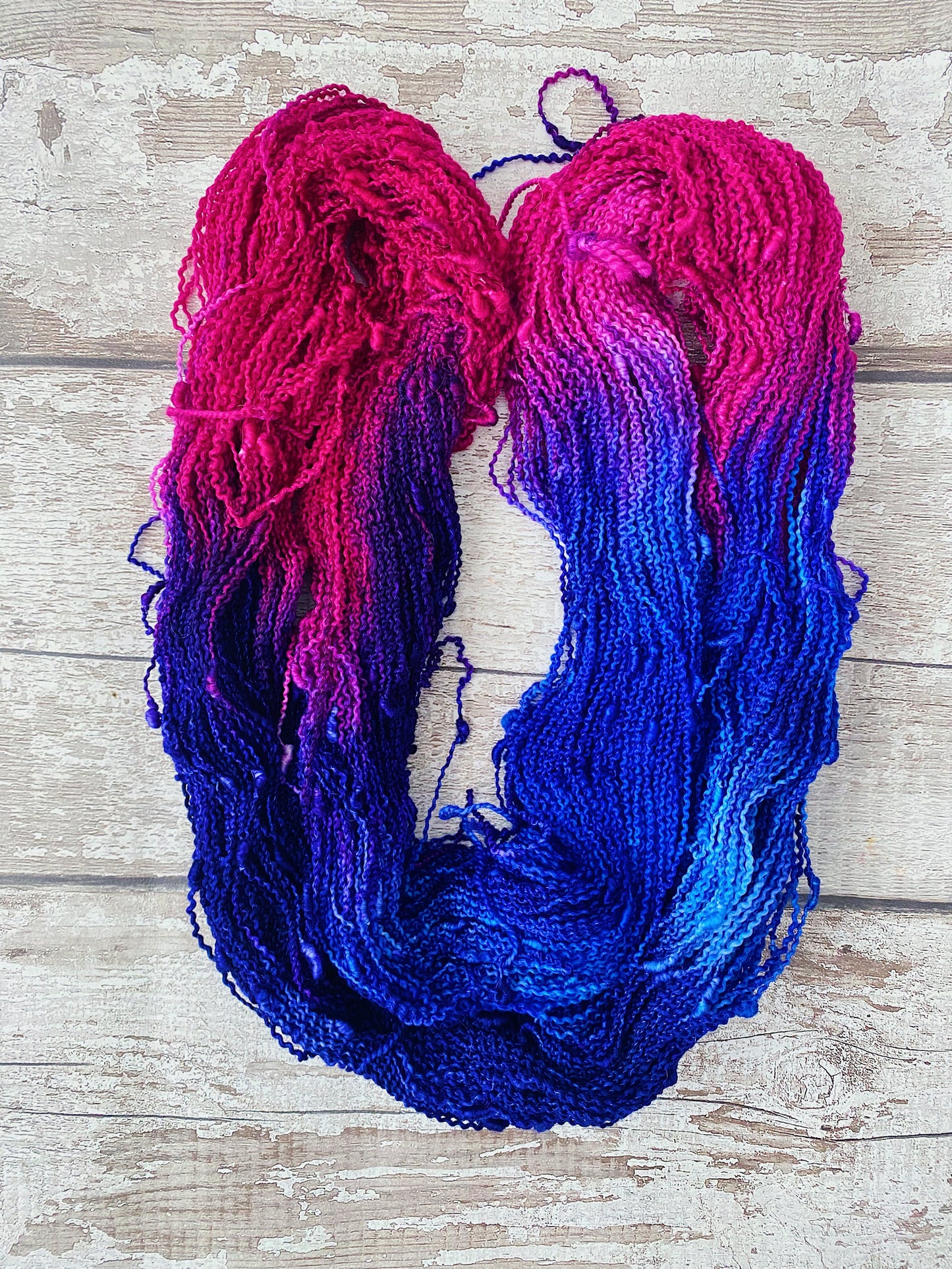 Hand Dyed Yarn 4ply Merino Nylon Slub Comedienne