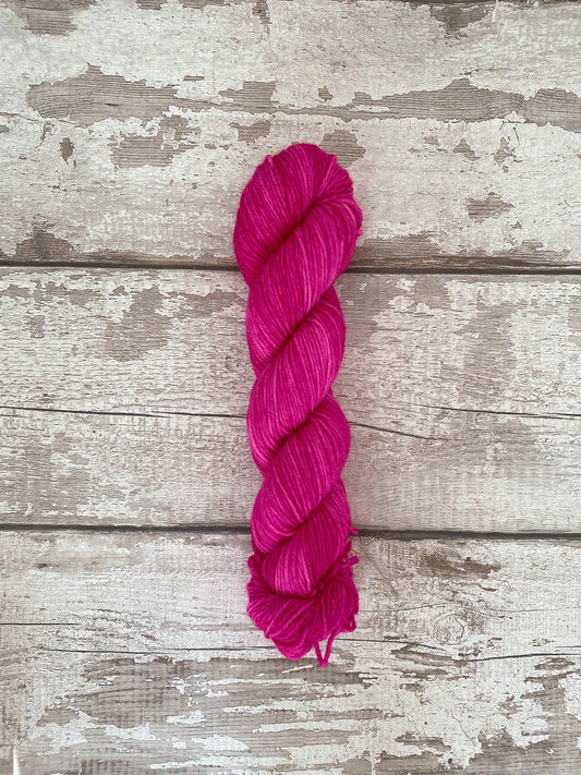 Hand Dyed Yarn Worsted Rebel Girl