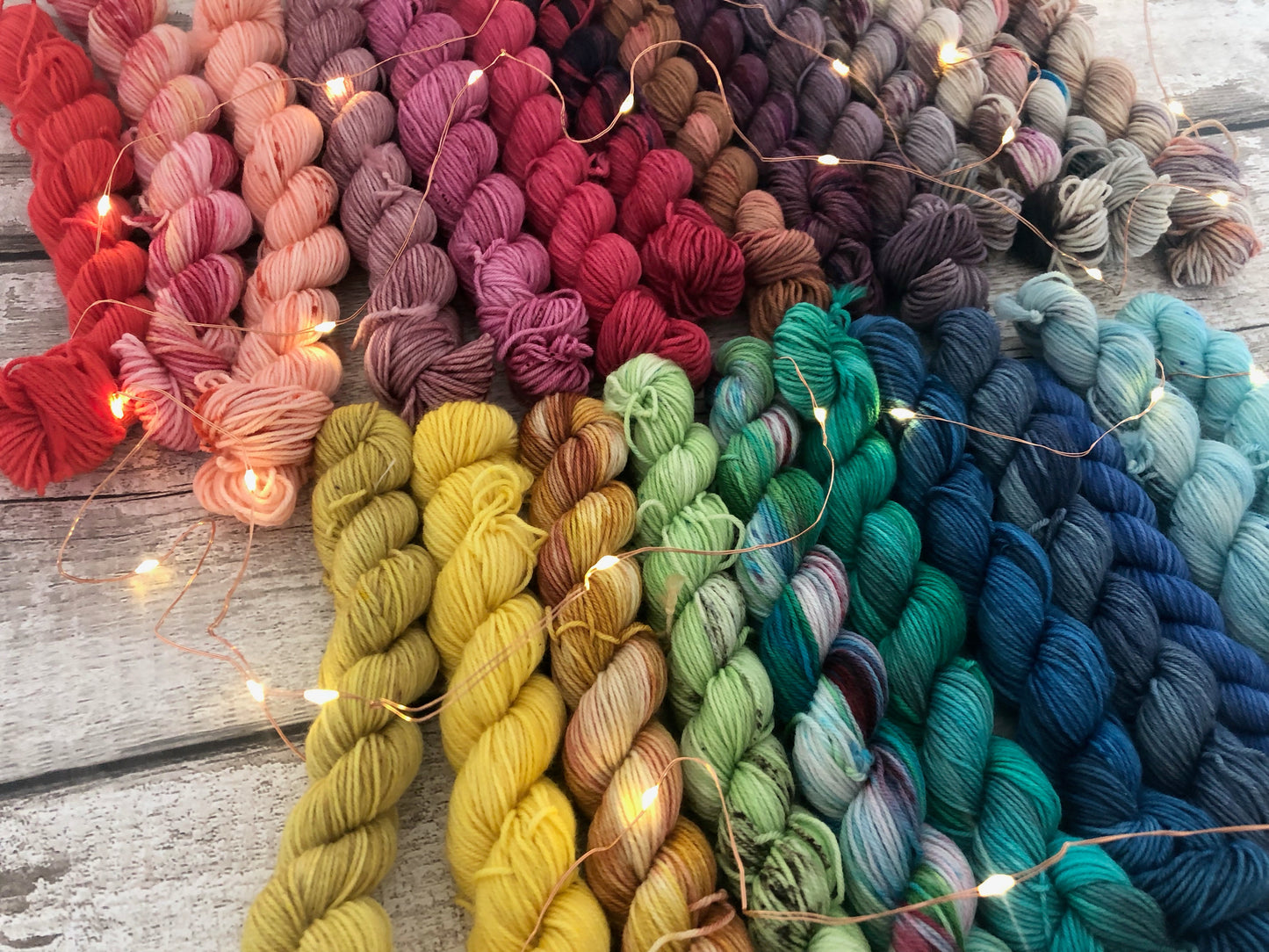 Curated Mix Up Hand Dyed Yarn Mystery Mini Sets 20g x 5
