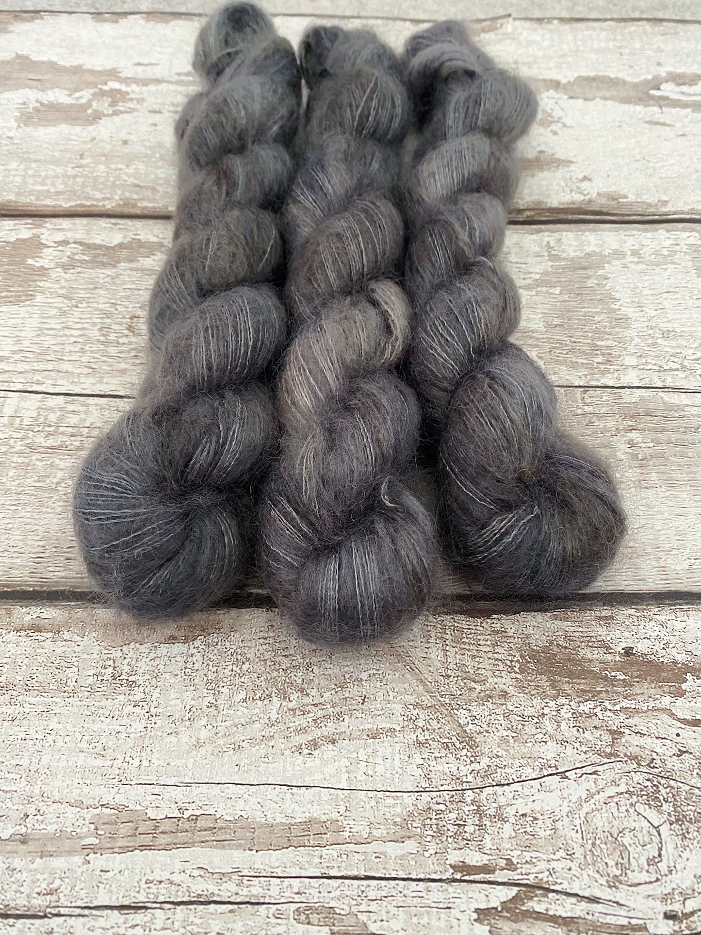 Lace Kid Silk Mohair Yarn Carbon