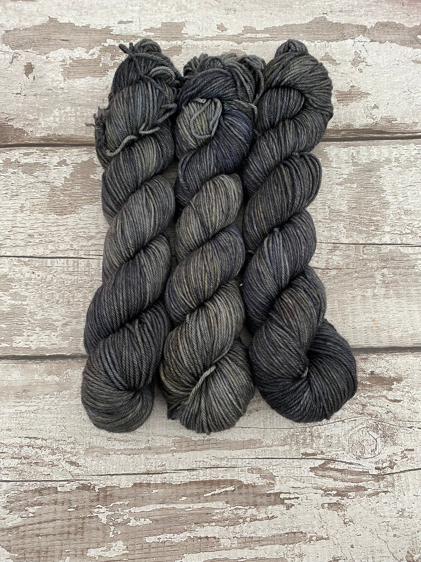 Hand Dyed Yarn DK Carbon