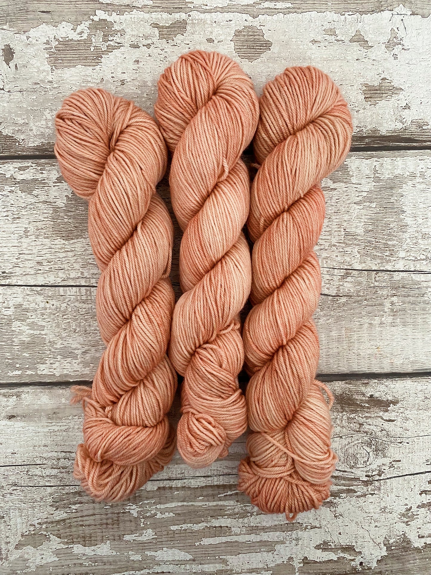 Hand Dyed Yarn DK Rose Gold