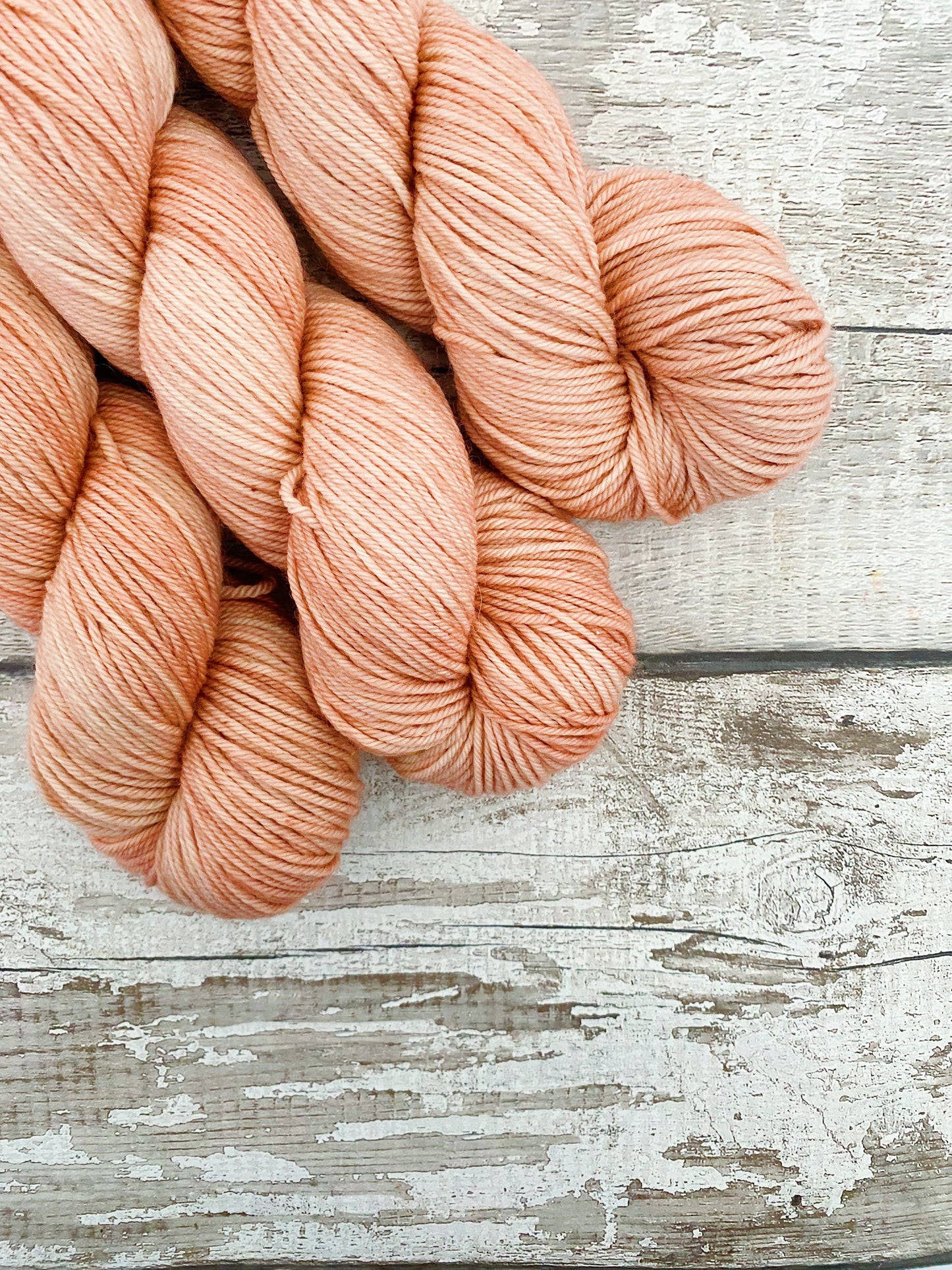 Hand Dyed Yarn DK Rose Gold