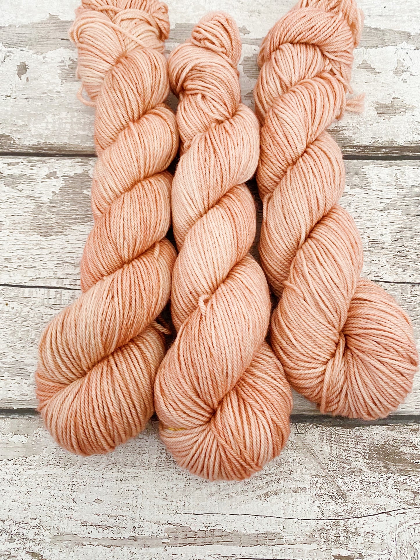 Hand Dyed Yarn DK Rose Gold