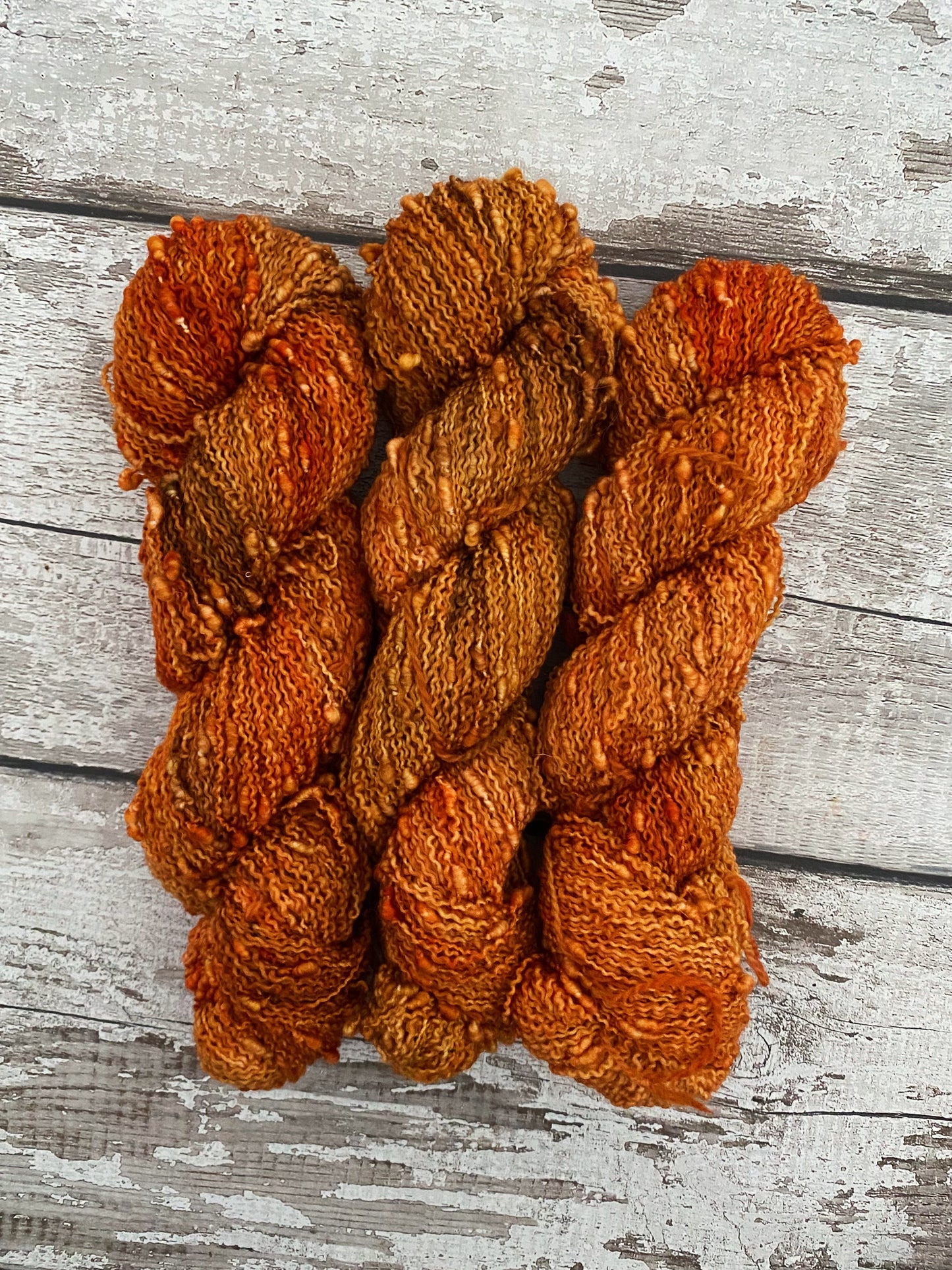 Hand Dyed Yarn 4ply Merino Nylon Slub Bronze Age
