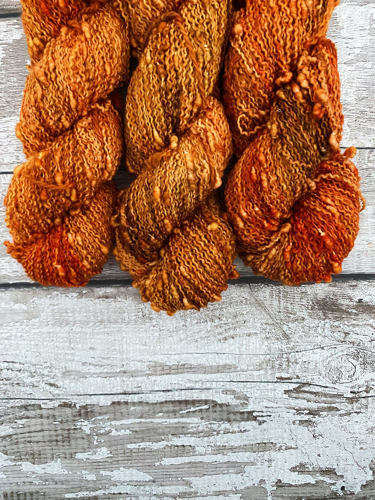 Hand Dyed Yarn 4ply Merino Nylon Slub Bronze Age