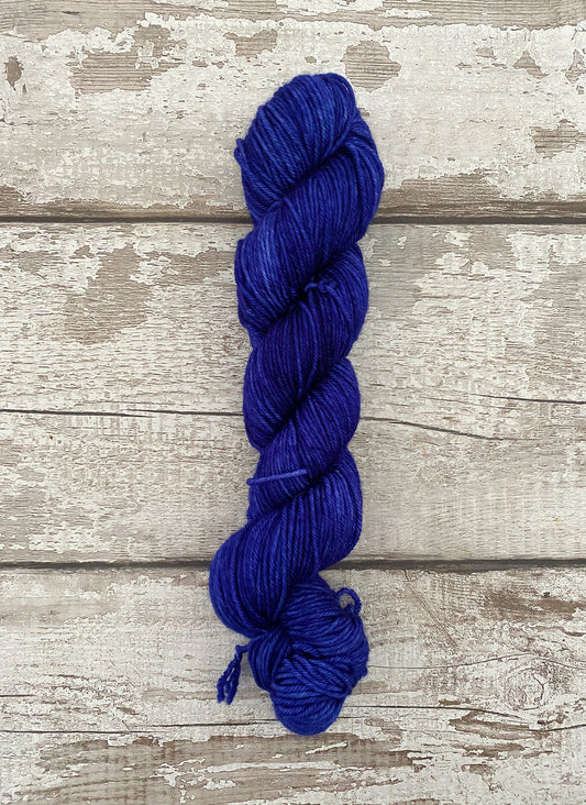 Hand Dyed Yarn Worsted Marine