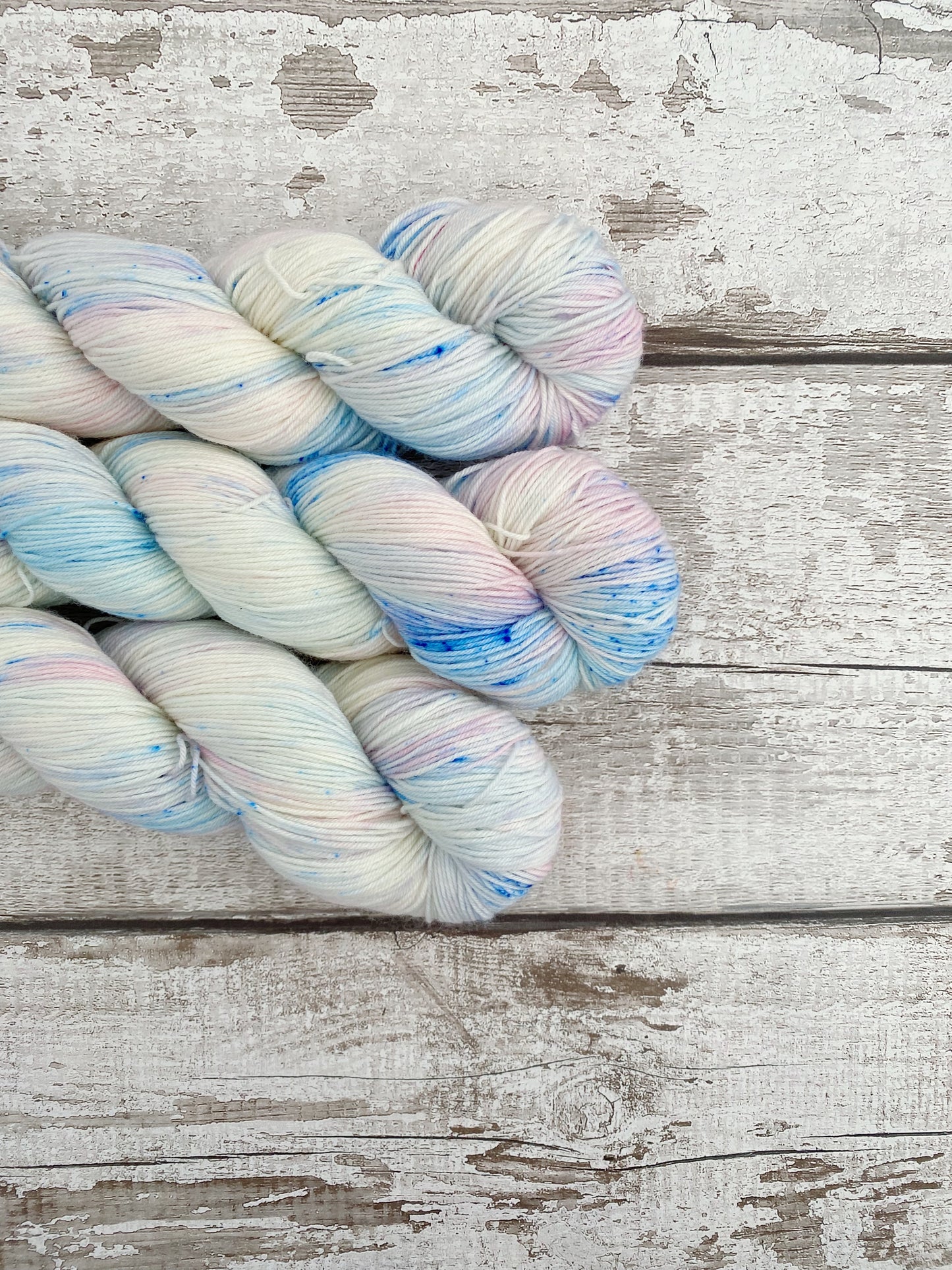 Hand Dyed Yarn 100% Merino 4ply Sugar, Butter, Flour.