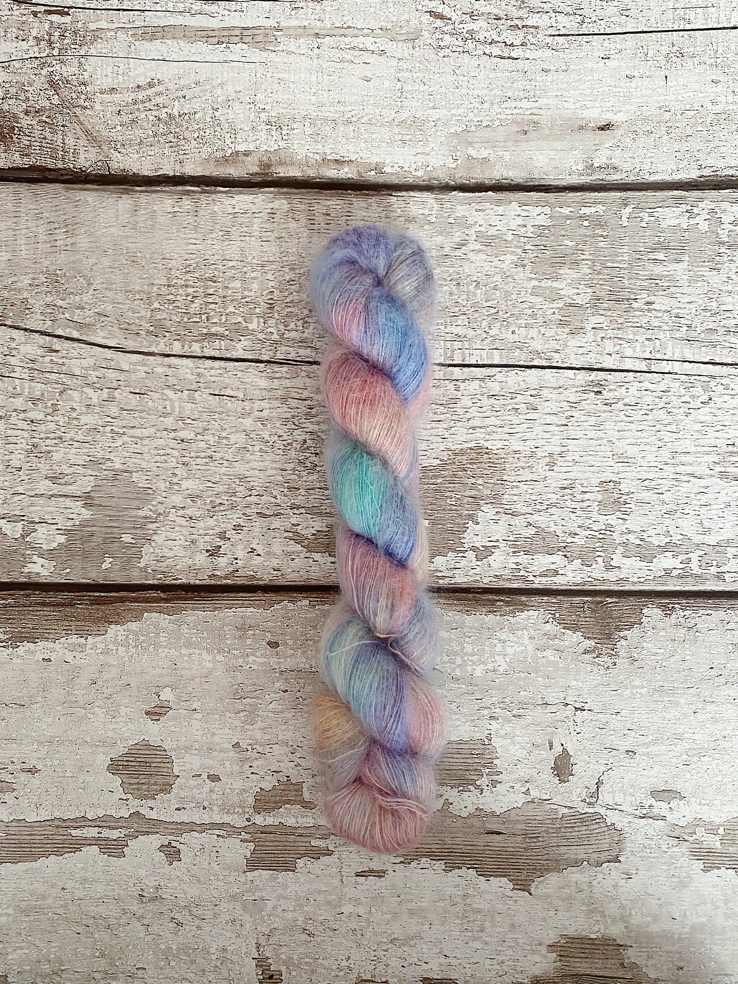 Hand Dyed Yarn Mohair Lace Retro ChicDay 25