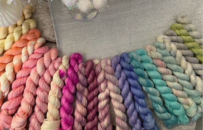 Curated Mix Up Hand Dyed Yarn Mystery Mini Sets 20g x 5