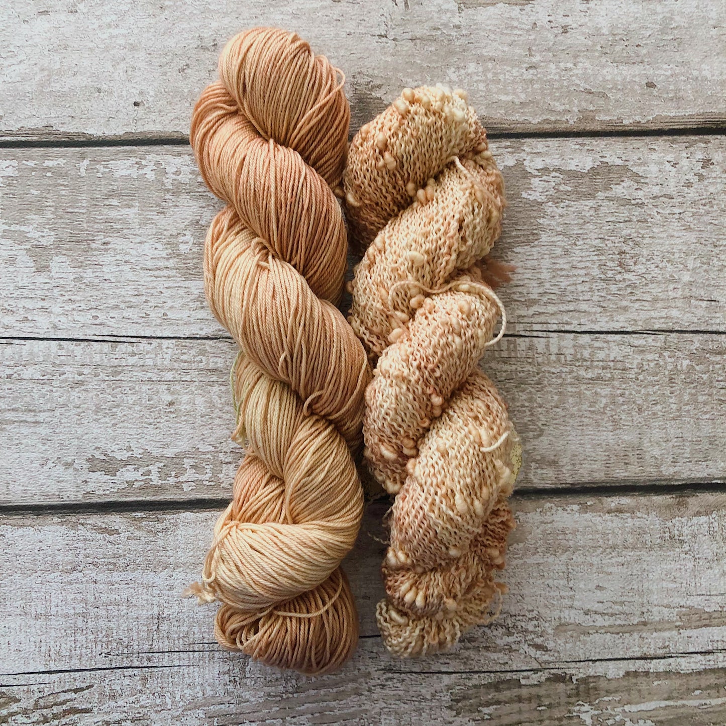 Hand Dyed Yarn 4ply Slub Copperline