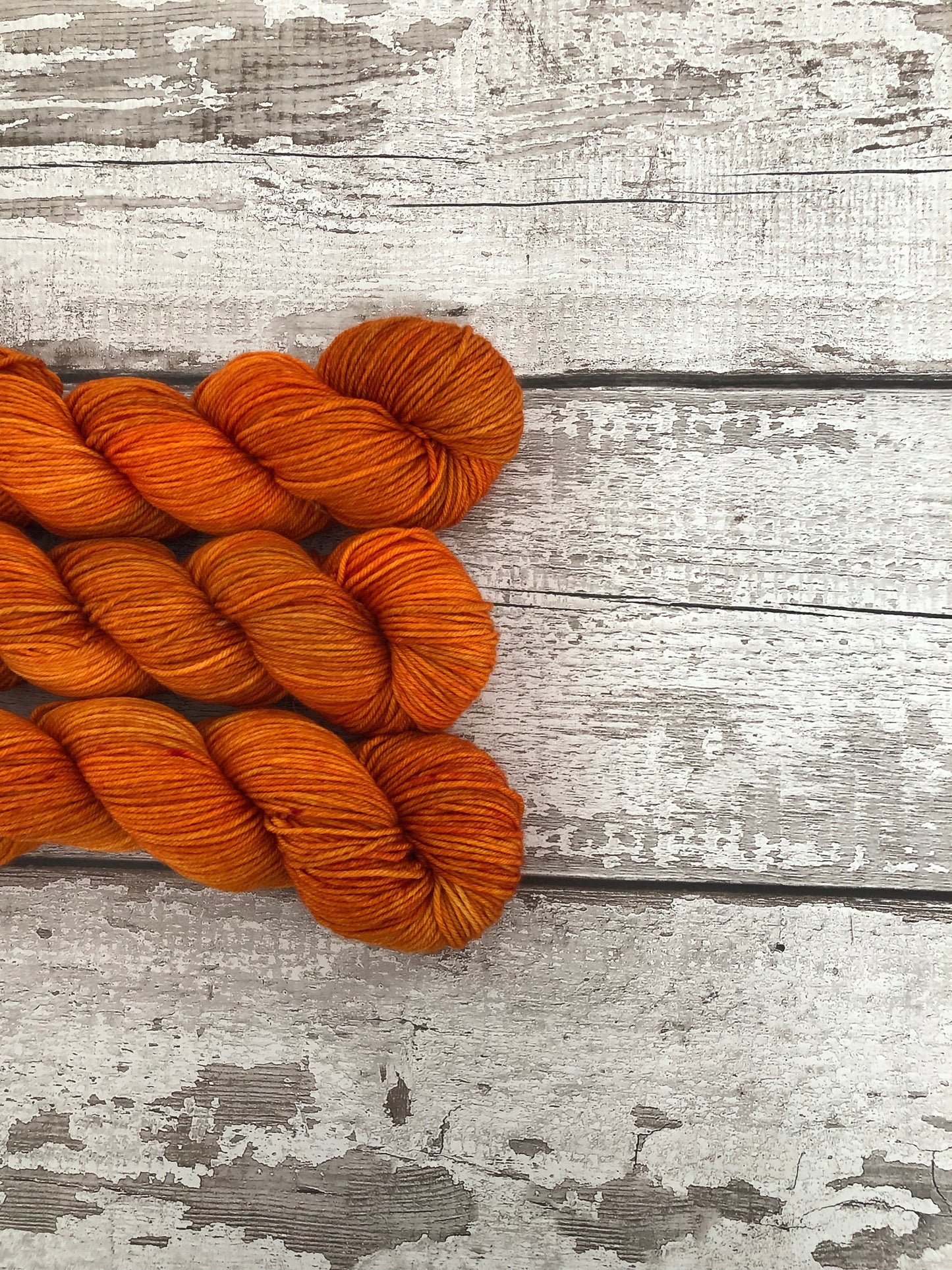 Hand Dyed Yarn DK Pumpkin Everything