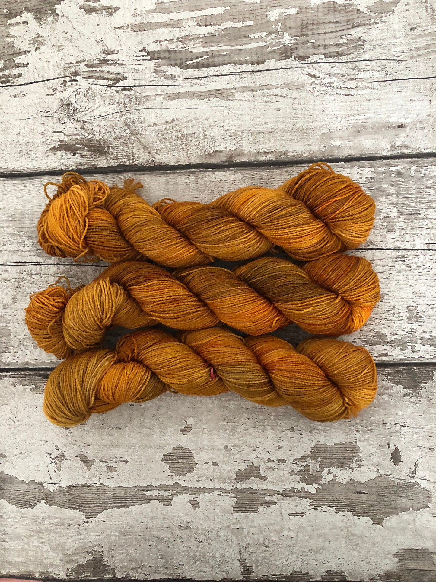 Hand Dyed Yarn 100% Merino 4ply Pumpkin Everything