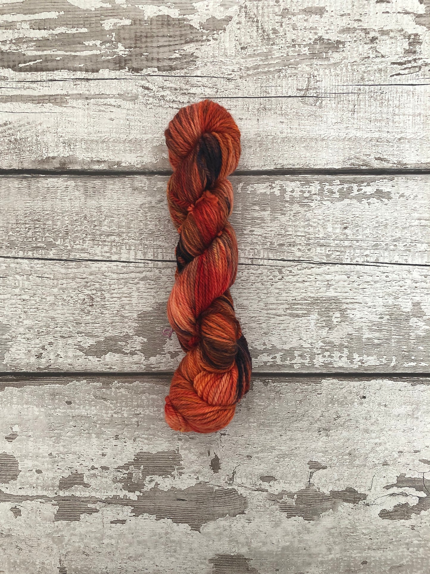 Hand Dyed Yarn Aran Embers