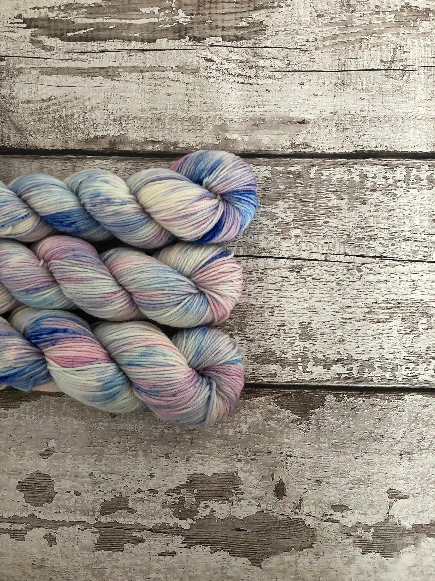 Hand Dyed Yarn DK Sugar, Butter, Flour.