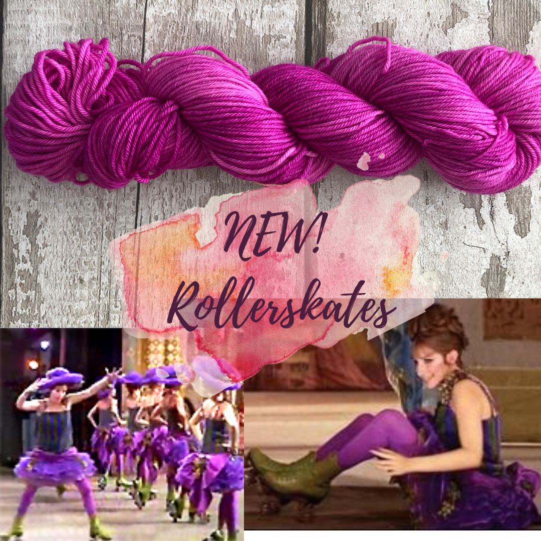 Hand Dyed Yarn 4ply Merino Nylon Rollerskate