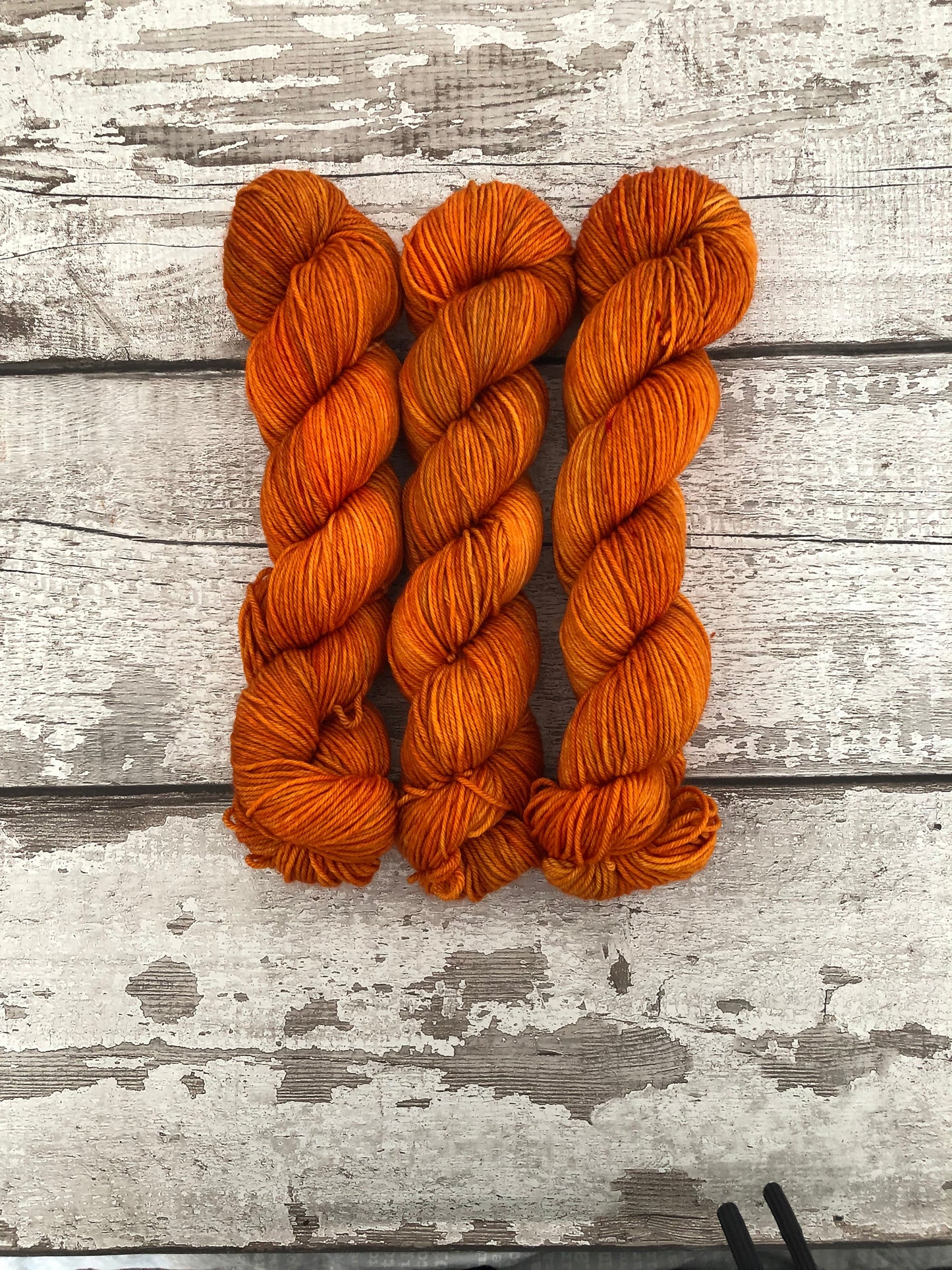 Hand Dyed Yarn DK Pumpkin Everything
