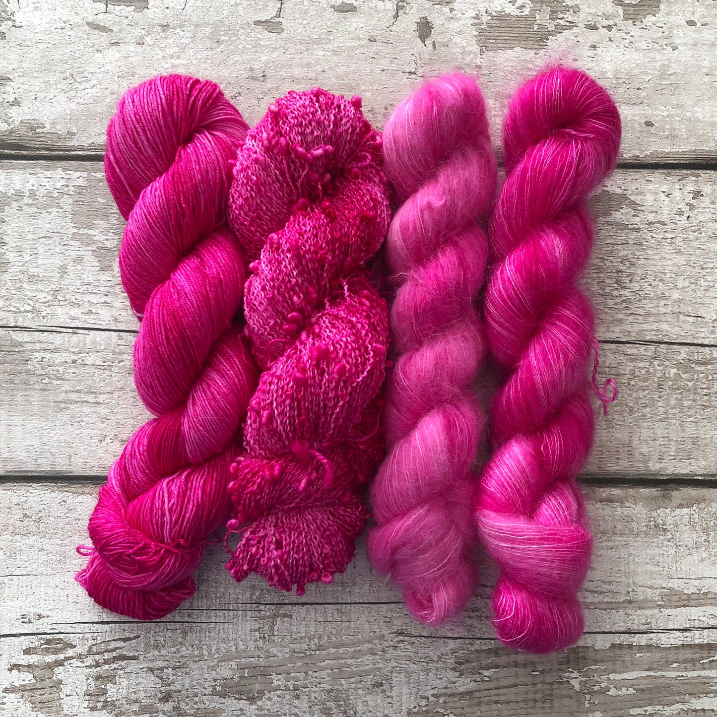 Hand Dyed Yarn 4ply Slub Rebel Girl
