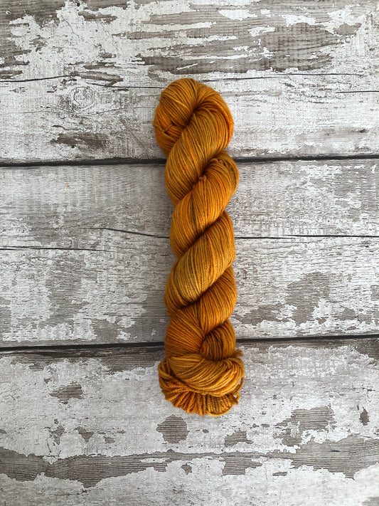 Hand Dyed Yarn Worsted Pumpkin Everything