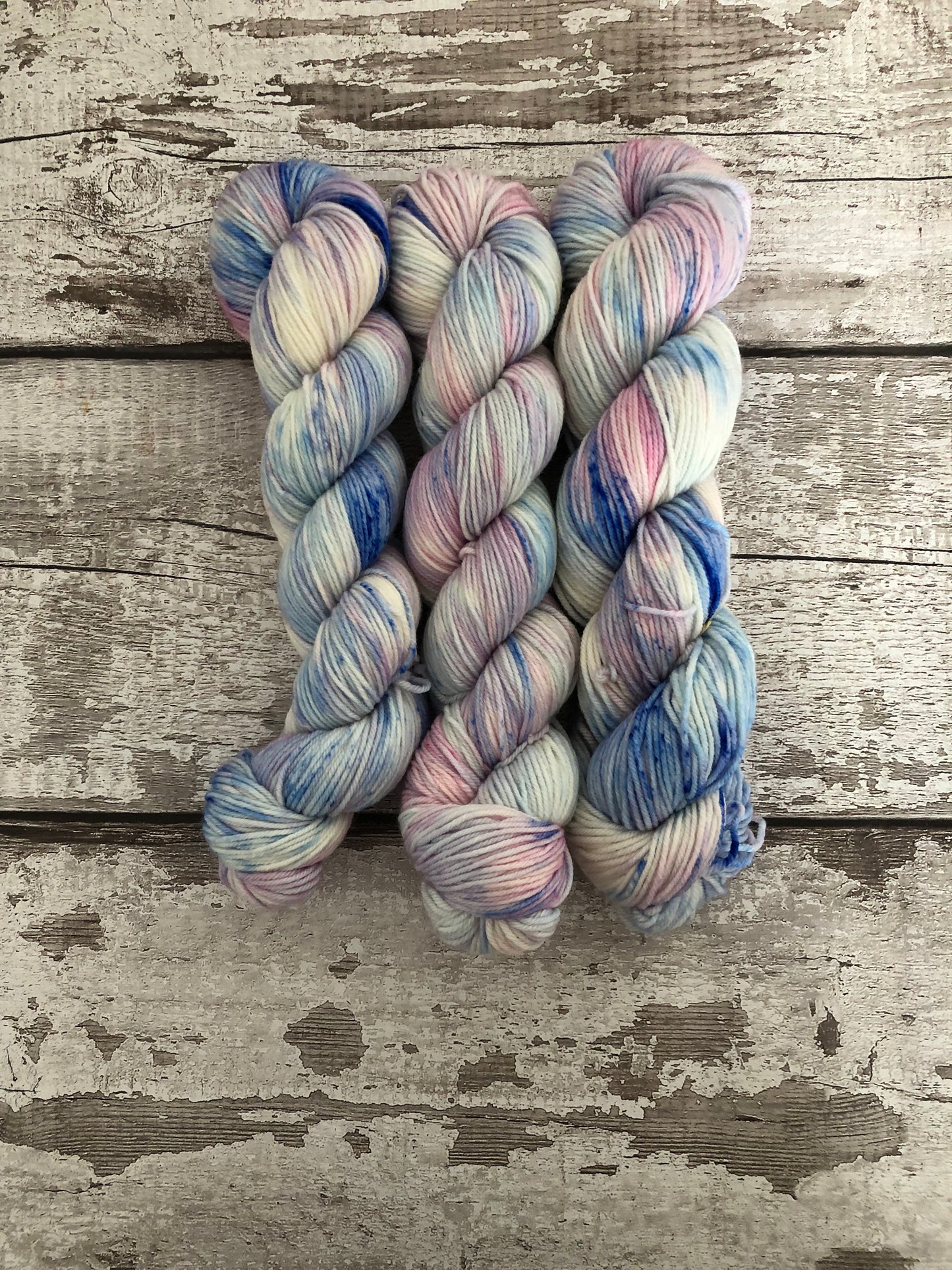 Hand Dyed Yarn DK Sugar, Butter, Flour.