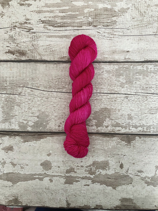 Hand Dyed Yarn 100% Merino 4ply Rebel Girl