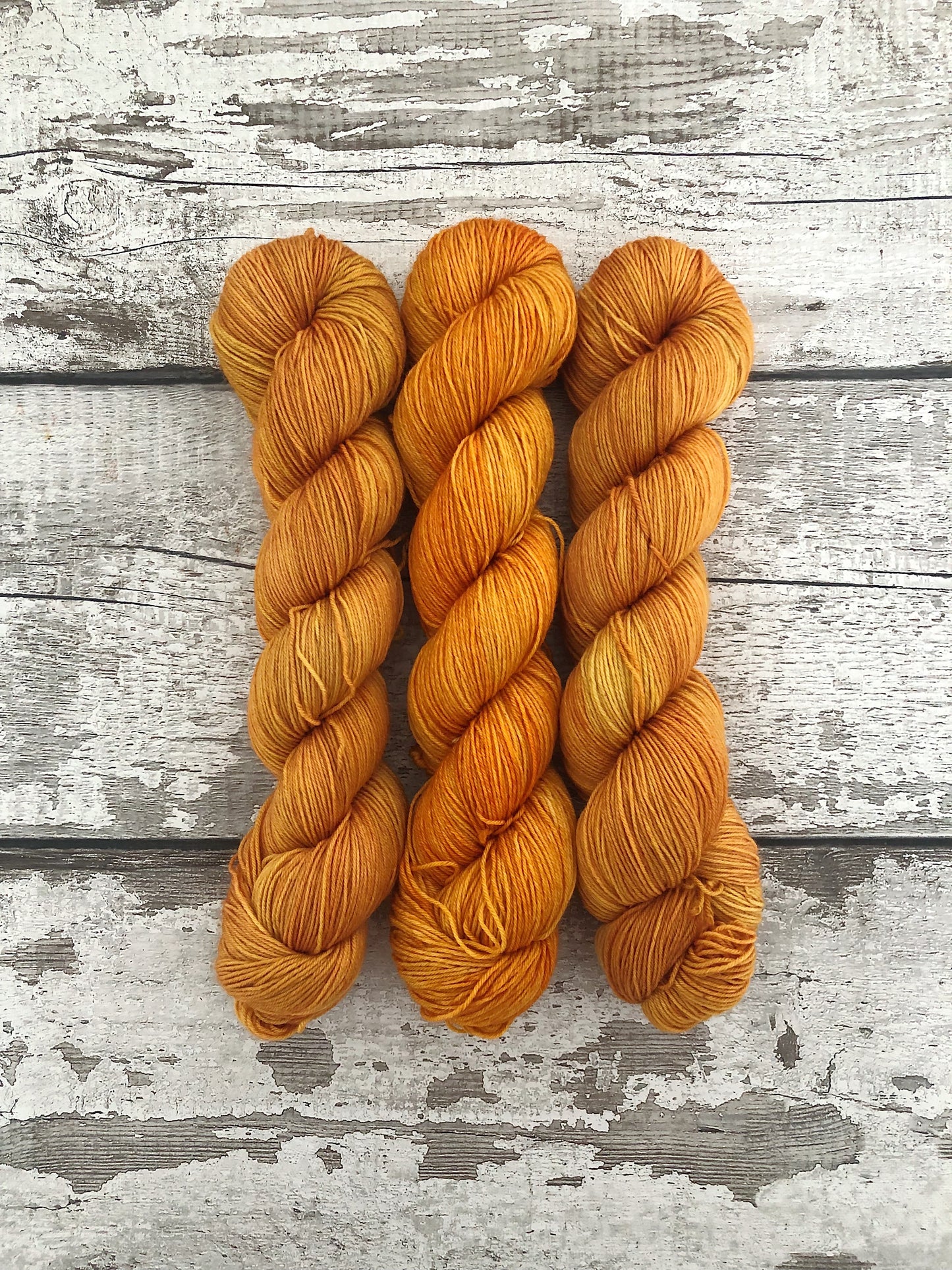 Hand Dyed Yarn 4ply Merino Nylon Pumpkin Everything