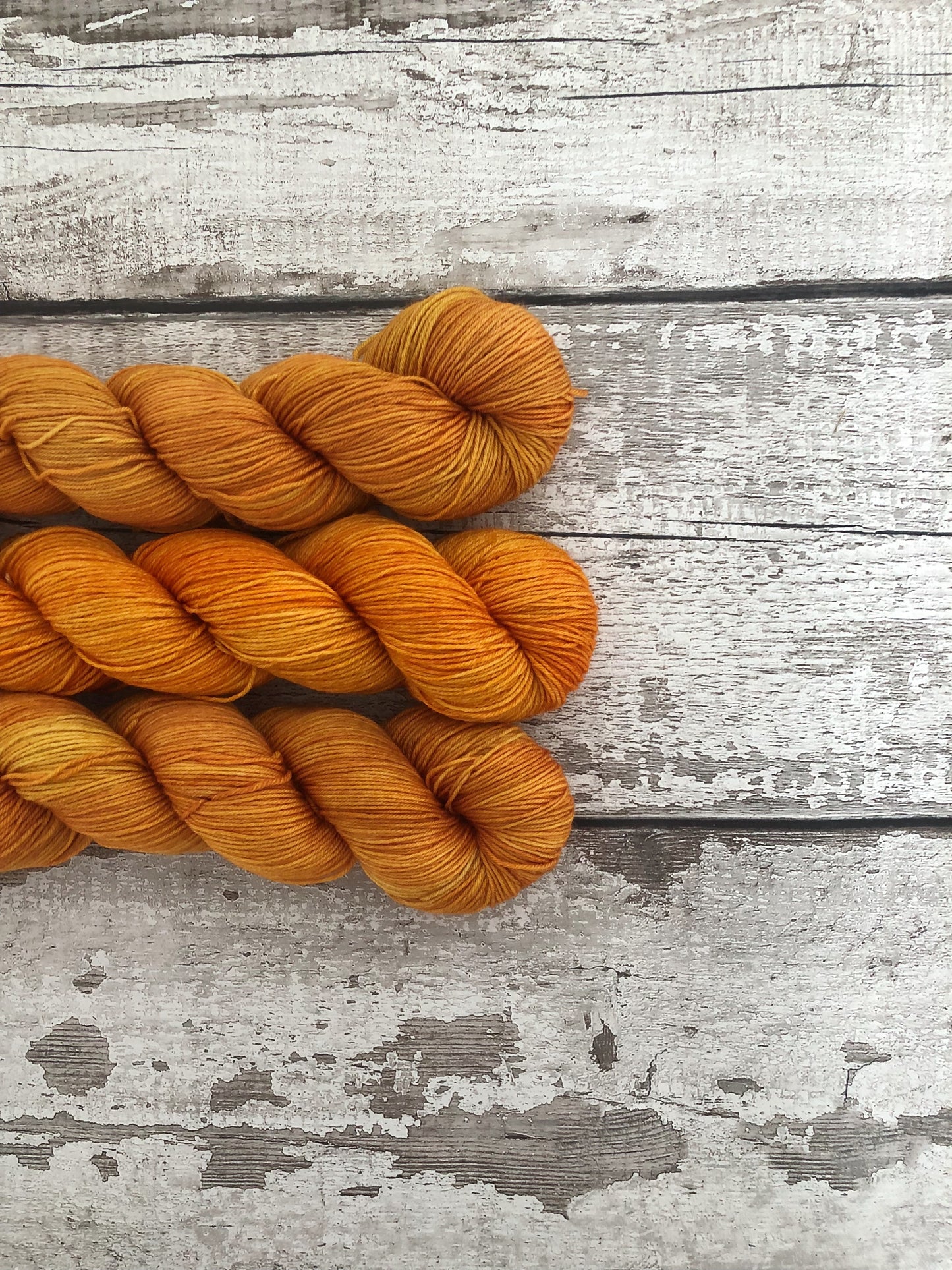 Hand Dyed Yarn 4ply Merino Nylon Pumpkin Everything
