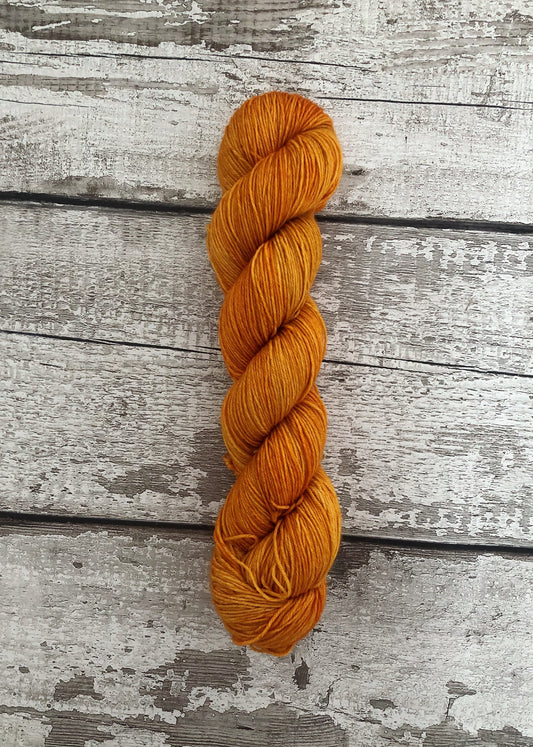 Hand Dyed Yarn 4ply Merino Nylon Pumpkin Everything