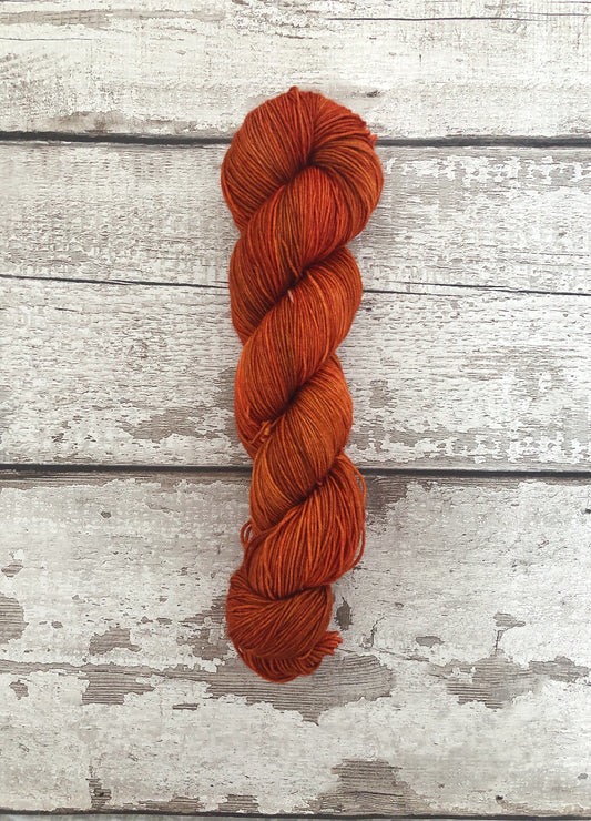 Hand Dyed Yarn 4ply Merino Nylon Bronze Age