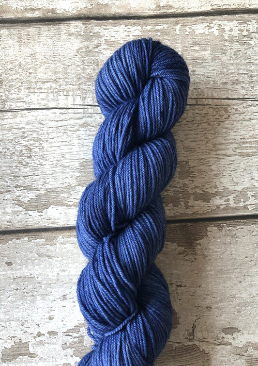 Hand Dyed Yarn DK Merino Nylon Navy SALE