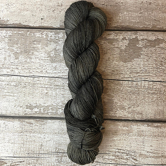 Hand Dyed Yarn 4ply Merino Nylon Carbon