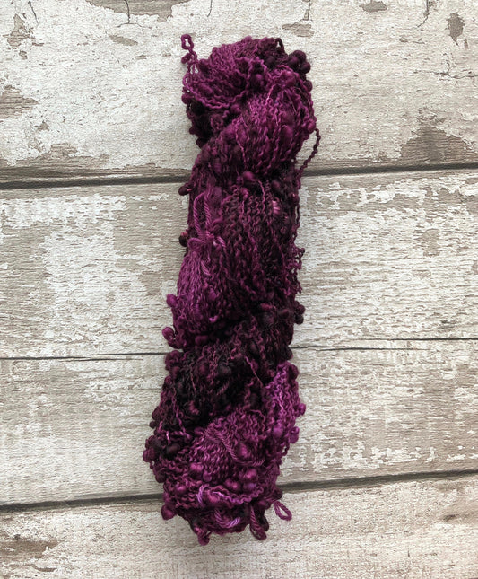 Hand Dyed Yarn 4ply Merino Nylon Slub Coven