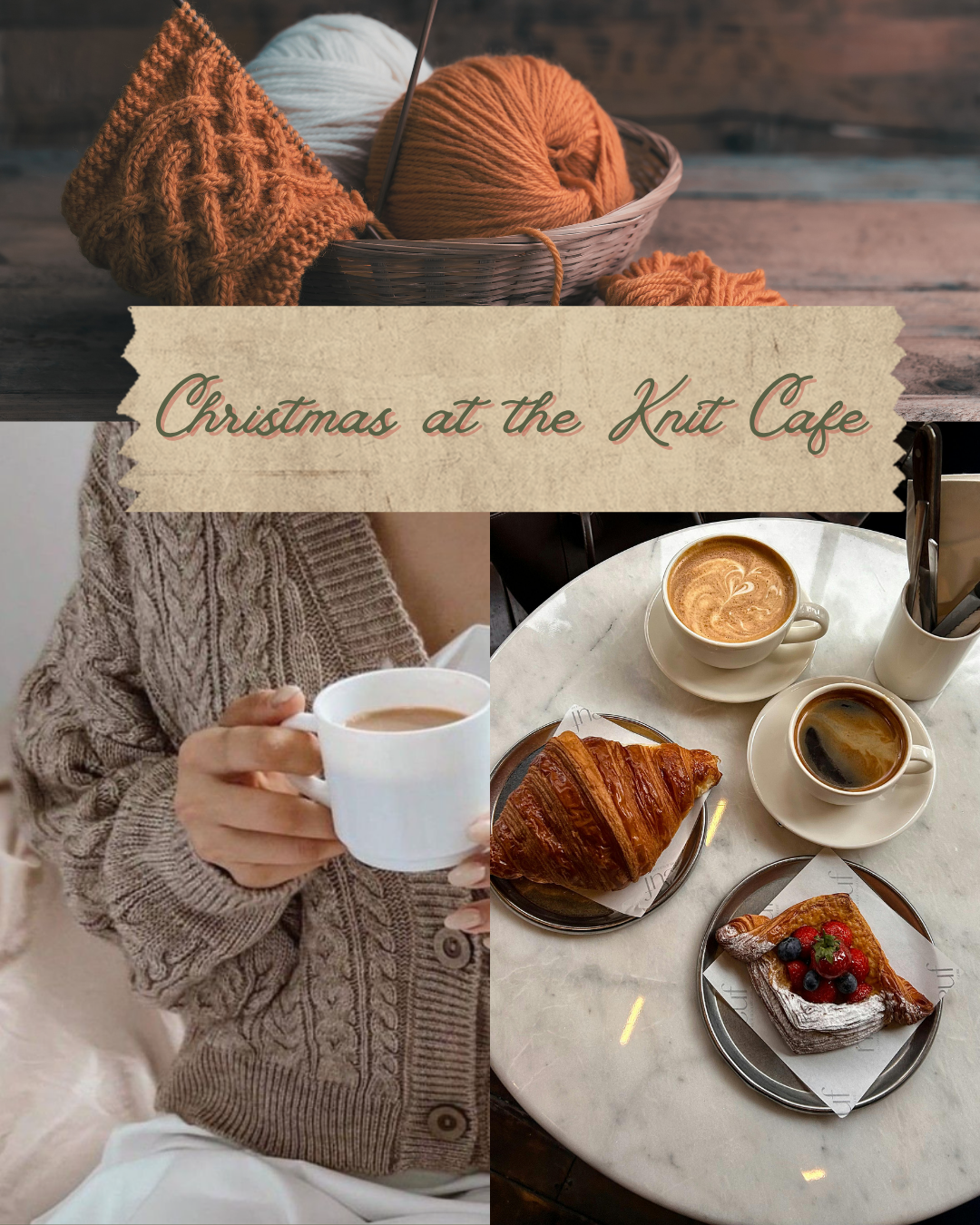 Advent 2025 Christmas at the Knit Cafe 4x 100g SKEIN WEEKLY ADVENT