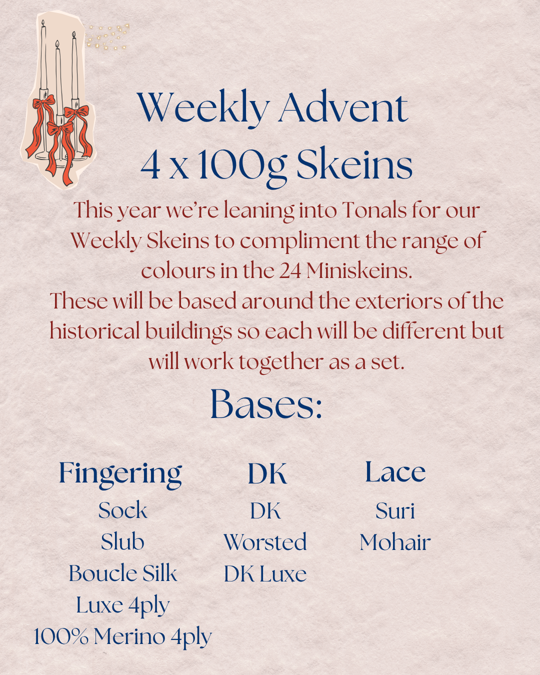 Advent 2026 Christmas at the Knit Café Advent 24 x MINISKEINS