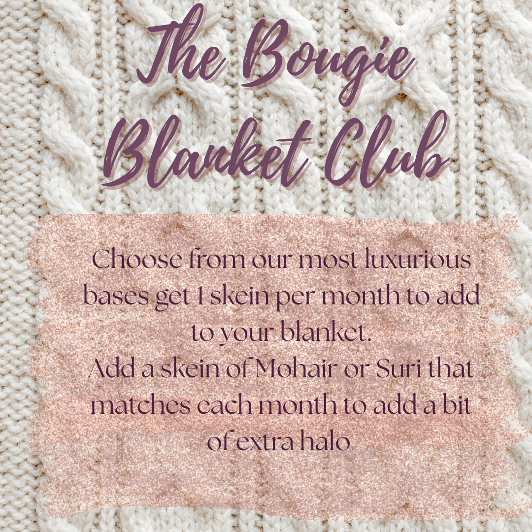 Bougie Blanket Luxe Monthly Yarn Club