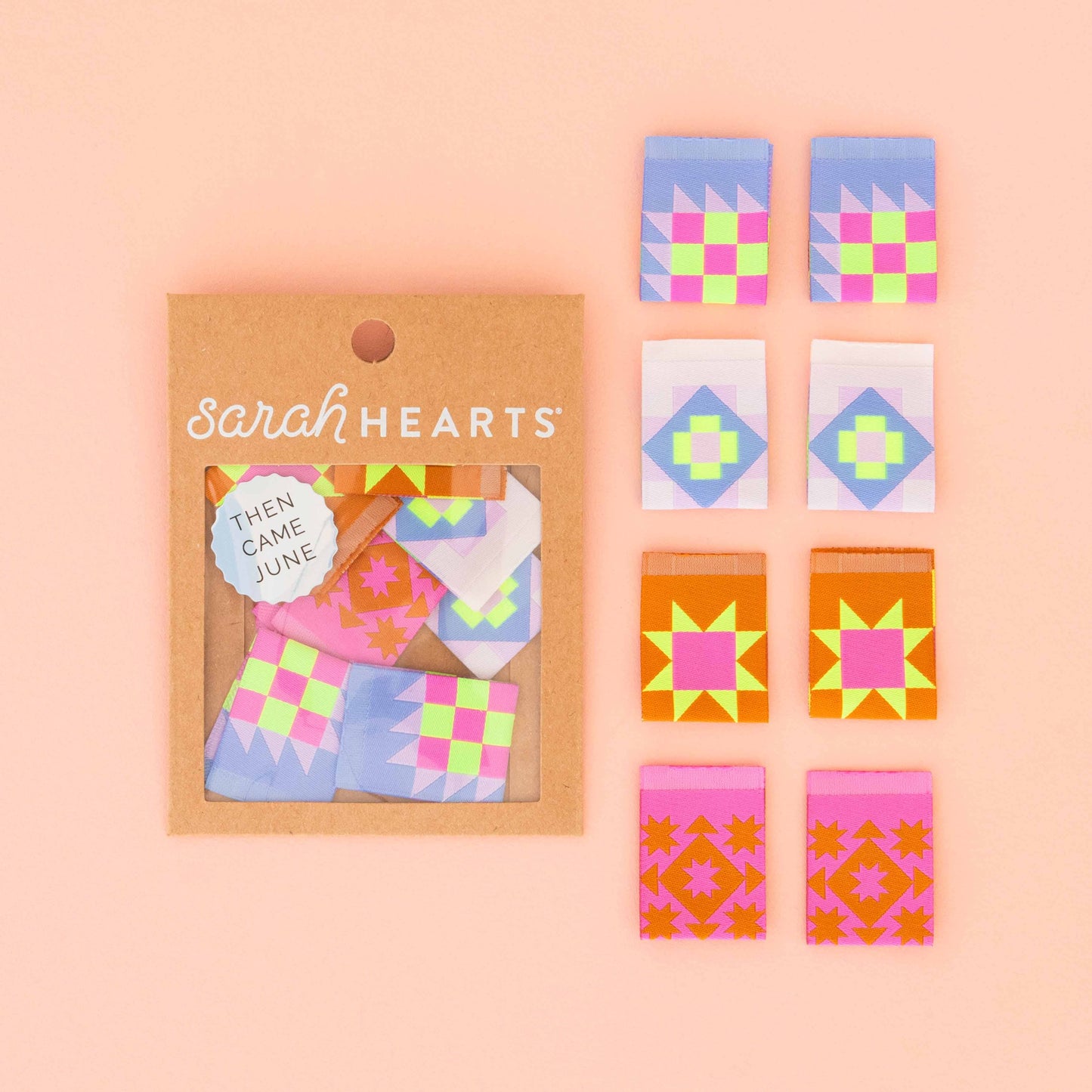 Then Came June Quilt Block Multipack- Woven Sewing Labels