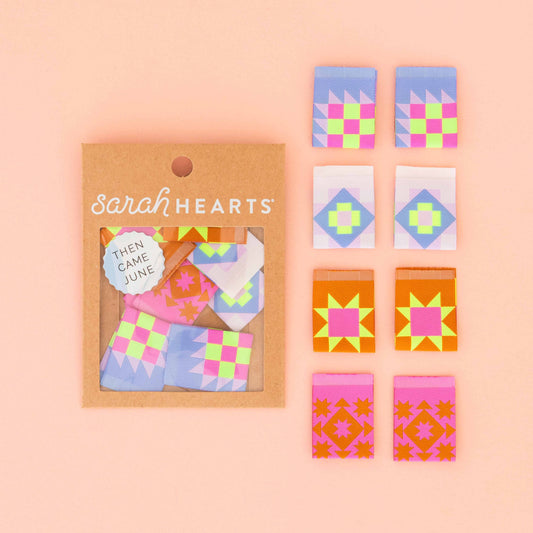Then Came June Quilt Block Multipack- Woven Sewing Labels