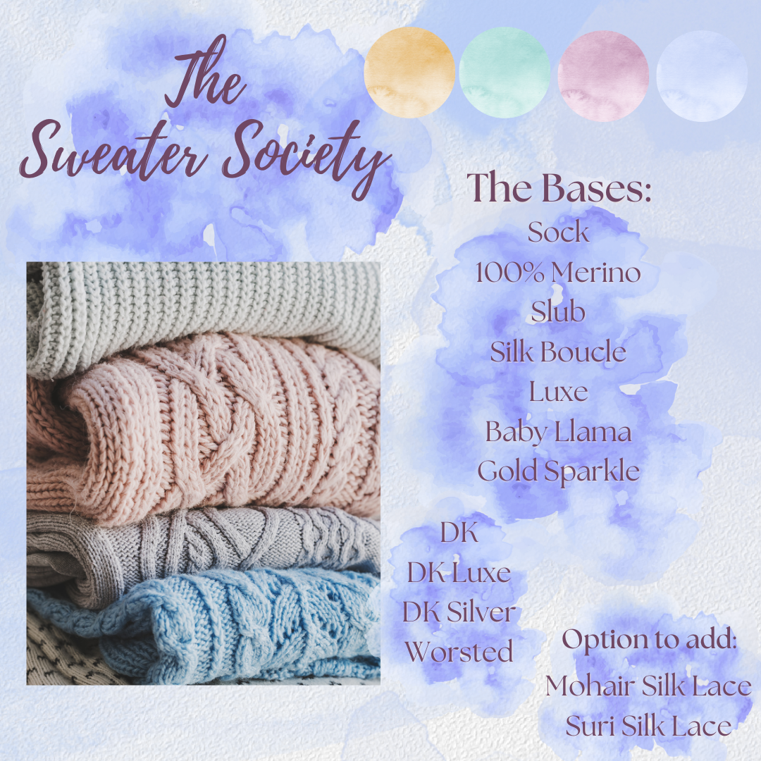 The Sweater Society SPRING and ALL SEASONS Pre-Order