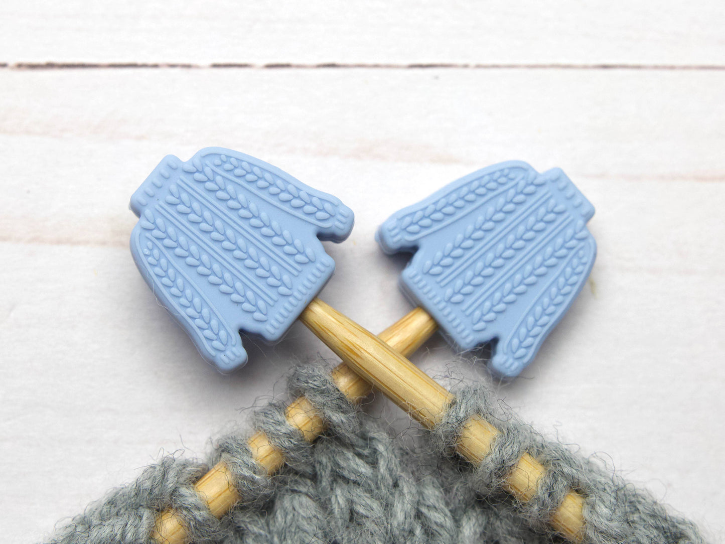 Blue Cable Knit Sweater | Stitch Stoppers