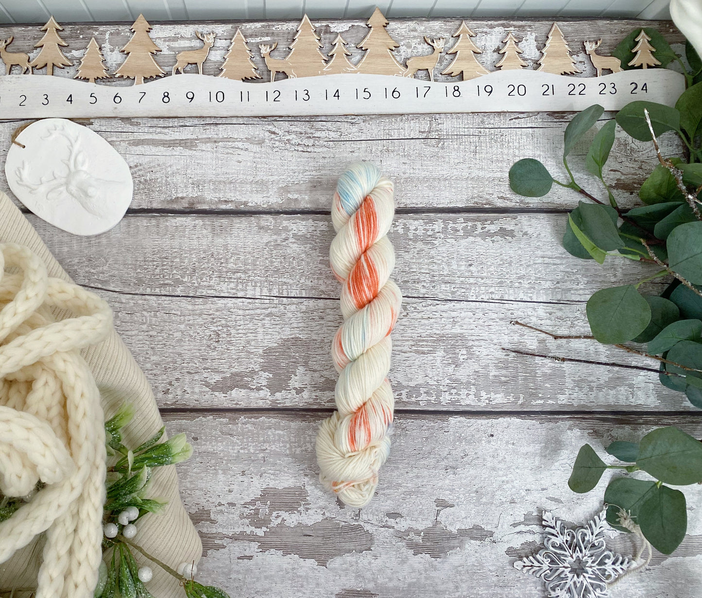 Advent 2025 Christmas Chalet Sleigh Away Advent 24 x MINISKEINS READY TO SHIP