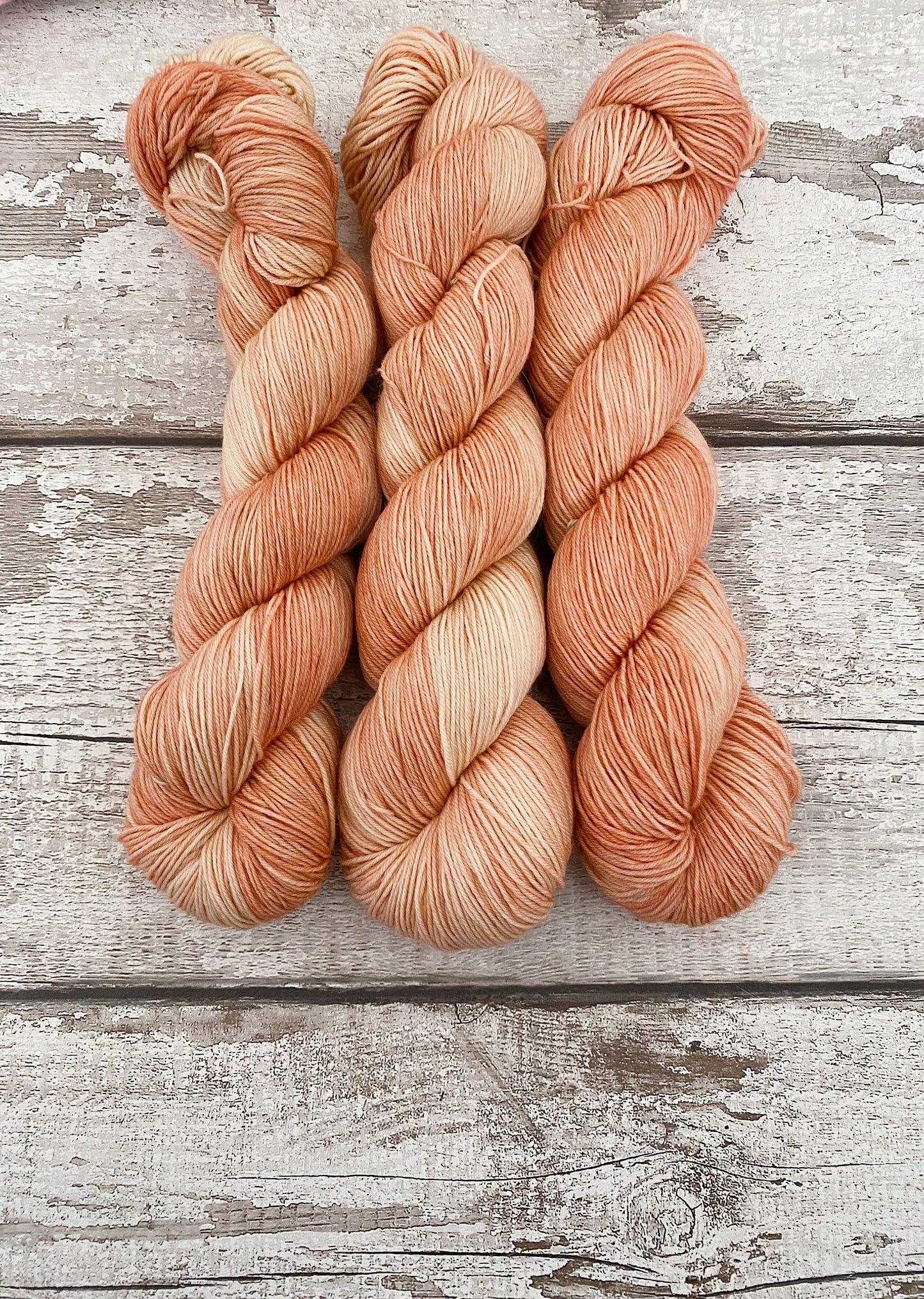 Hand Dyed Yarn 4ply Merino Nylon Rose Gold