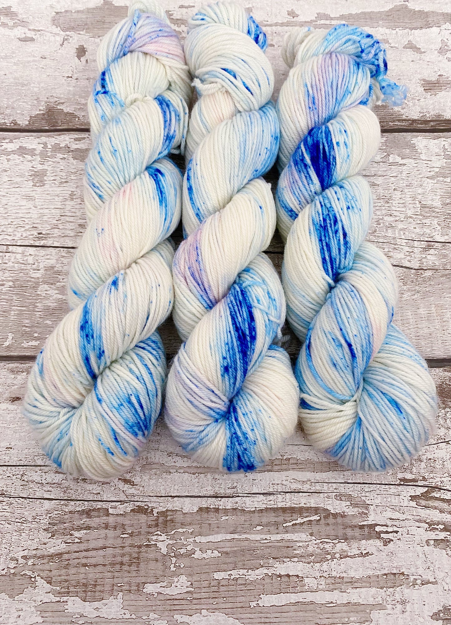 Hand Dyed Yarn Worsted Sugar, Butter, Flour