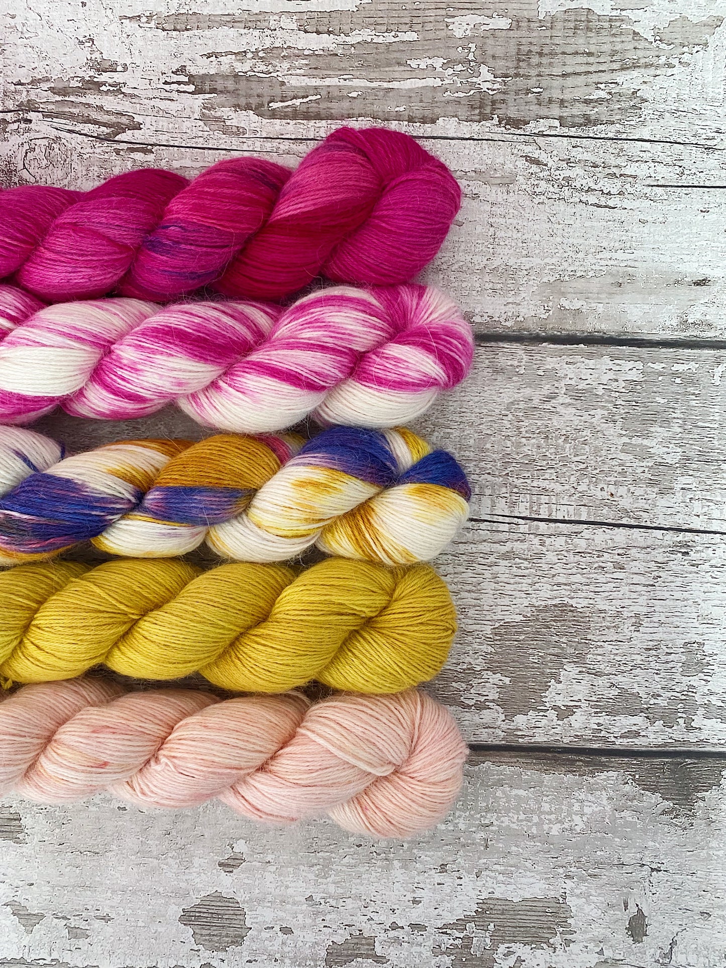 Hand Dyed Yarn Baby Llama 4ply Klimt