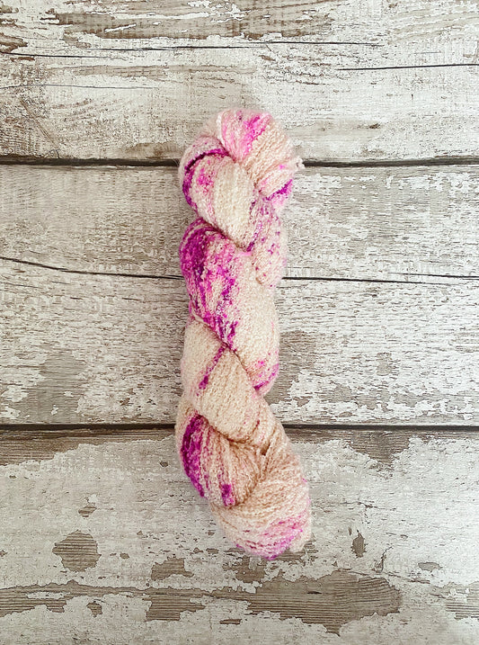 Hand Dyed Yarn Boucle Silk 4ply Most Ardently