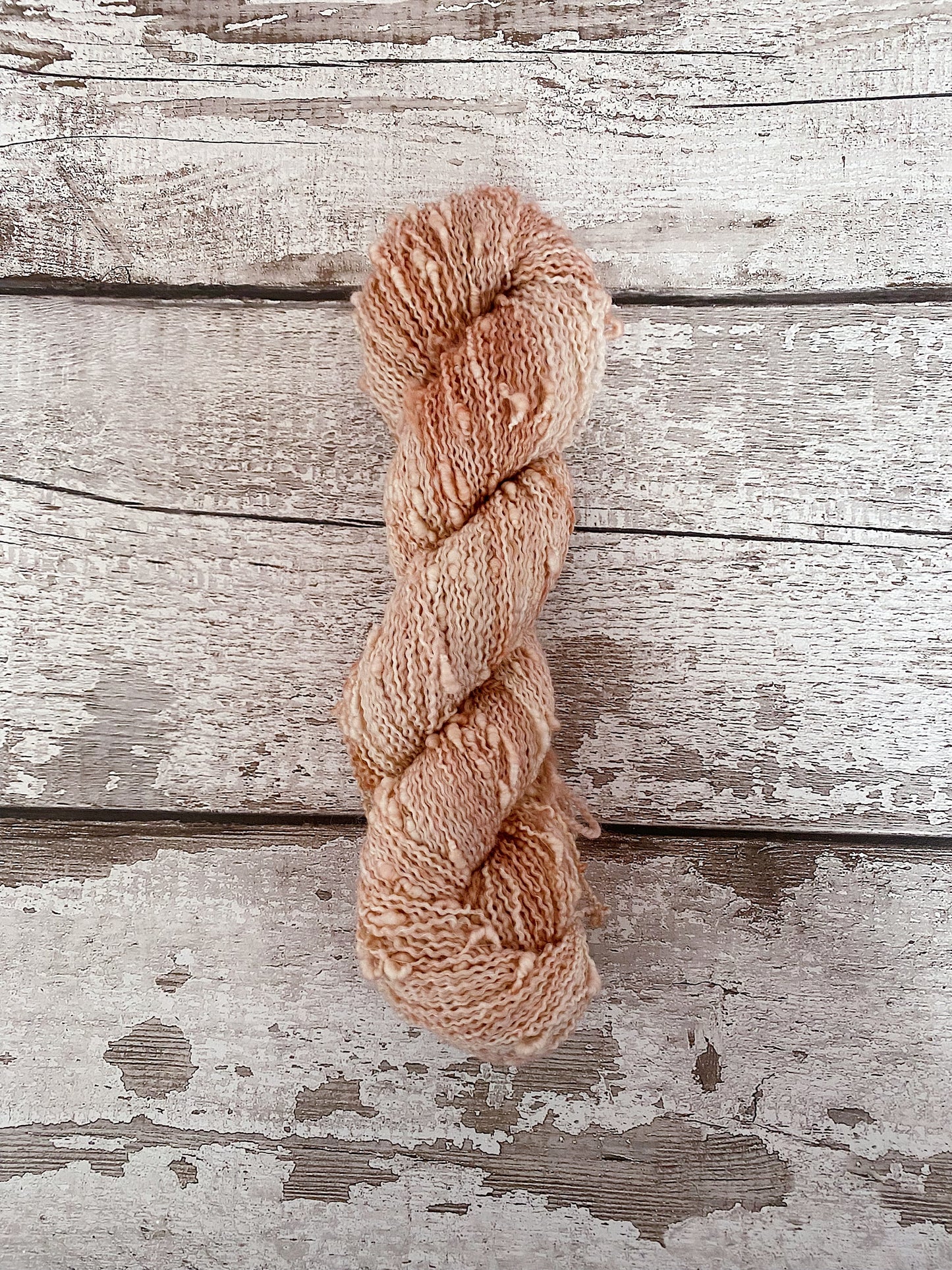 Hand Dyed Yarn Slub 4ply Rose Gold