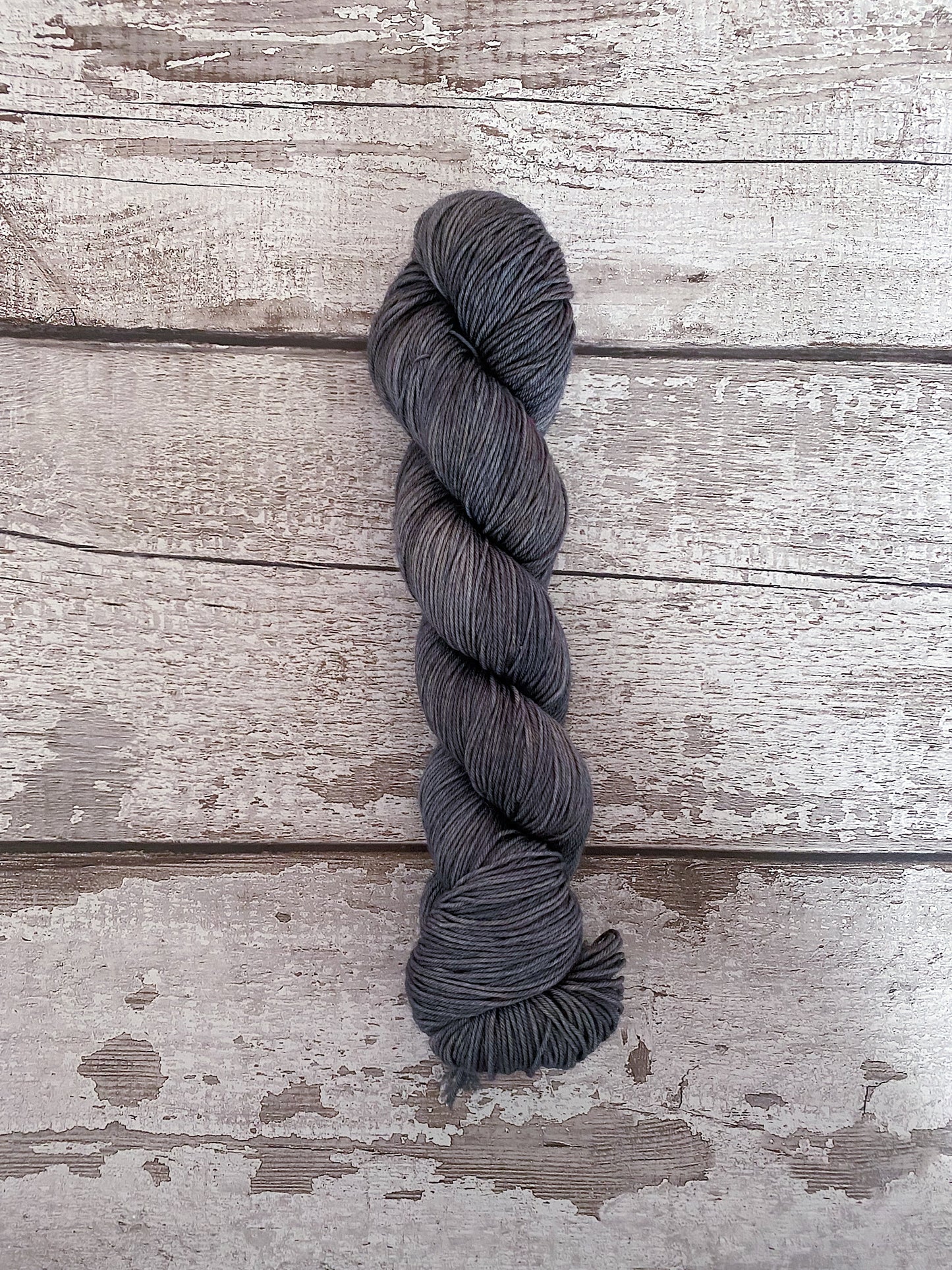 Hand Dyed Yarn 100% Merino 4ply Carbon