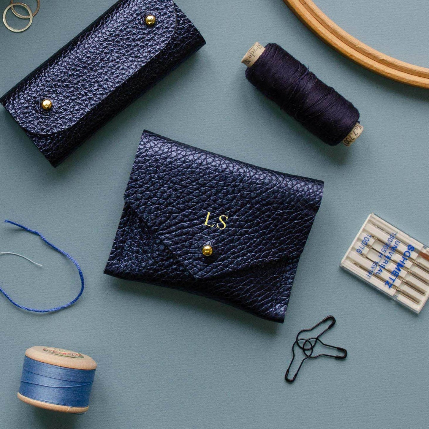 Leather Stitch Markers Pouch
